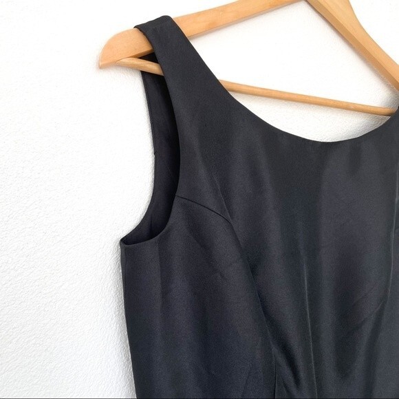 David's Bridal Black Bridesmaid‎ Prom Sleeveless Dress Size 6 NWT - Picture 6 of 16